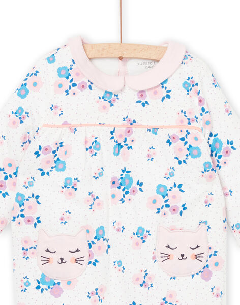 Tutina con stampa a fiori e gatti PEFIGREAOP / 22WH1326GRE001