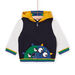 Cardigan multicolore con cappuccio