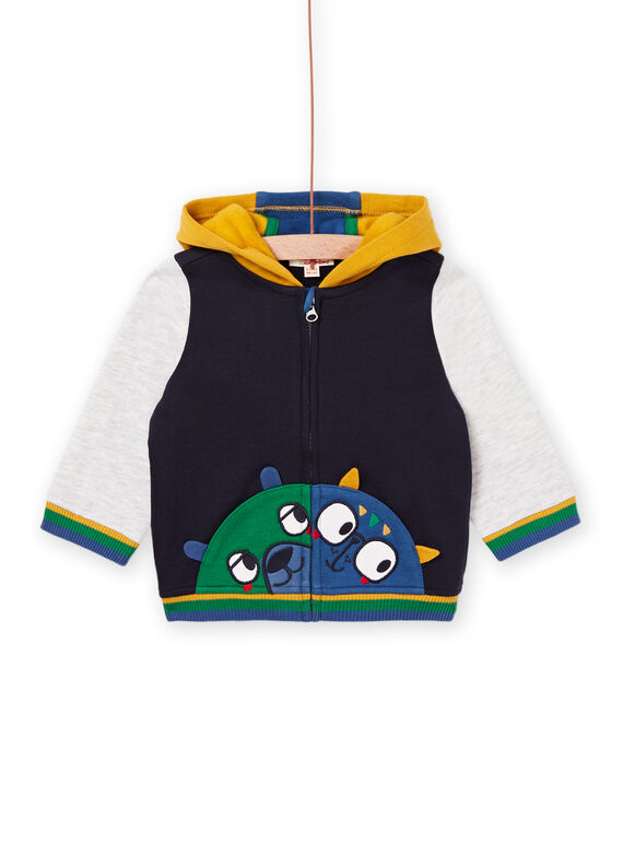 Cardigan multicolore con cappuccio PUMUGIL / 22WG10R1GILC205