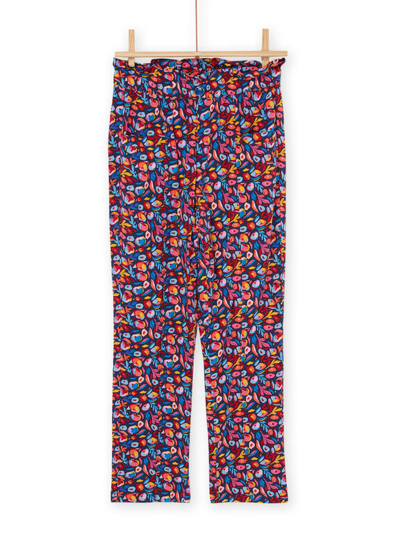 Pantaloni multicolore in popeline RAJUNPANT / 23S901U1PANC243