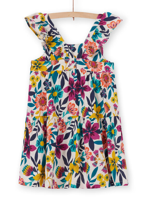 Abito stampa fiori colorati bambina LAMUMROB3 / 21S901Z1ROB009