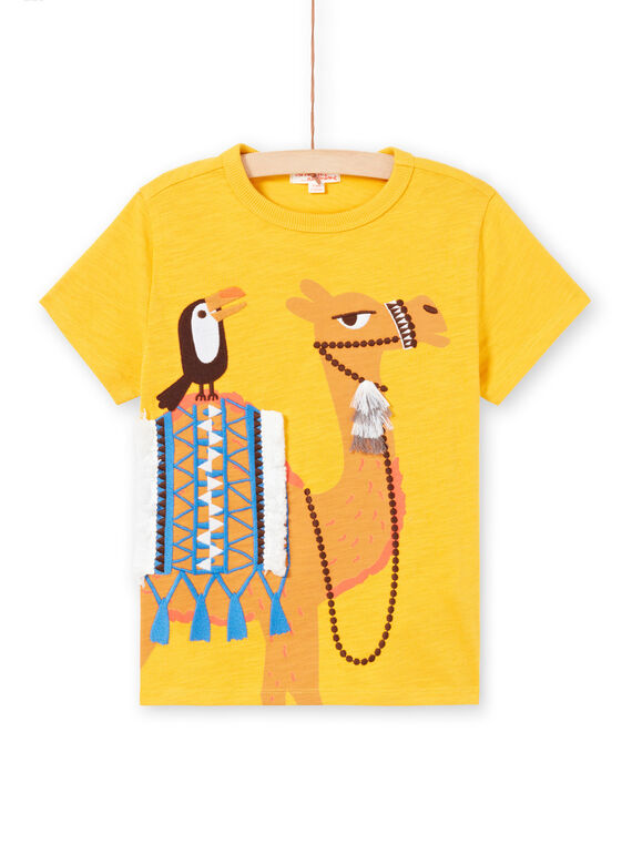 T-shirt a maniche corte gialla bambino LOTERTI2 / 21S902V5TMCB114