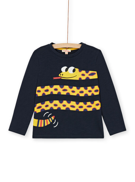 T-shirt navy in cotone bambino LOJOTEE1 / 21S90231TML705
