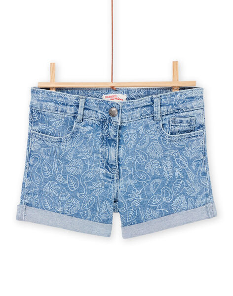 Shorts in jeans con stampa tropicale RAJOSHORT3 / 23S90172SHOP272