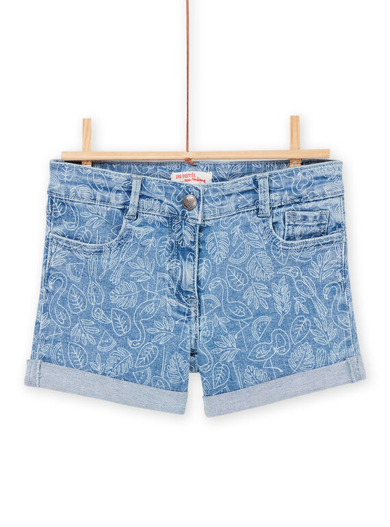 Shorts in jeans con stampa tropicale RAJOSHORT3 / 23S90172SHOP272