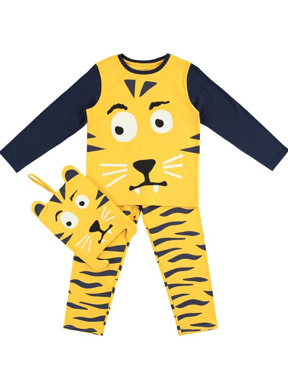 Pigiama travestimento giallo bambino con portapigiama JEGOPYJMAN3 / 20SH12L1PYG106