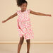 Abito in twill con stampa ciliegie