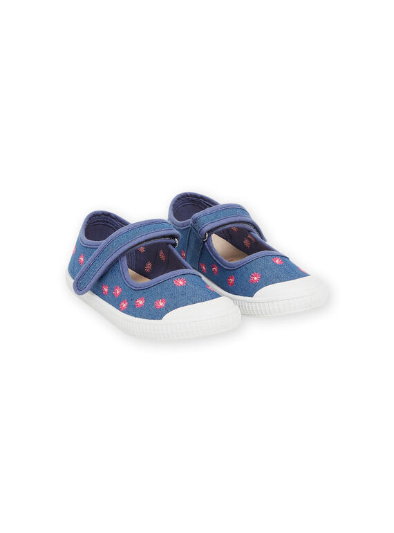 Scarpe baby in tela con stampa margherite RATOILPAQ / 23KK3571D17C201