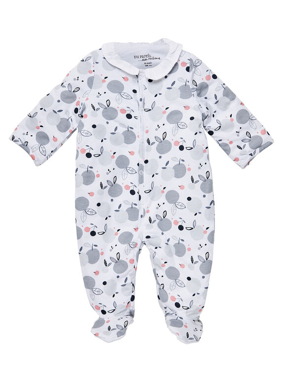 Tutina apertura sul davanti nascita bambina JOU1GRE2 / 20SF03J1GRE000