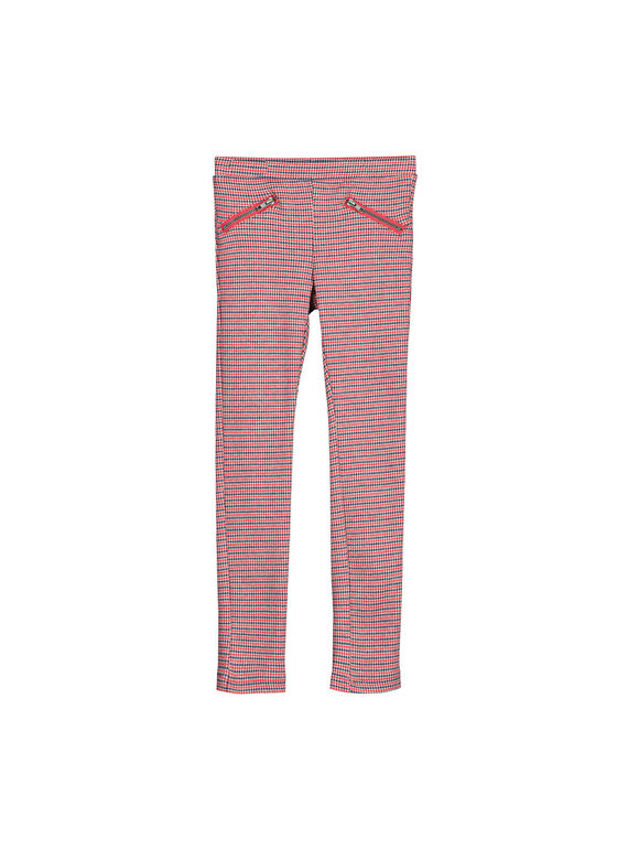 Pantaloni punto Milano jacquard bambina FACOPANT / 19S90181PAN099