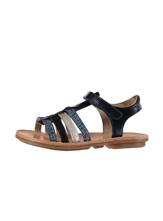 Sandali da città cinturini in pelle bambina FFSANDMIN3 / 19SK35B1D0E070