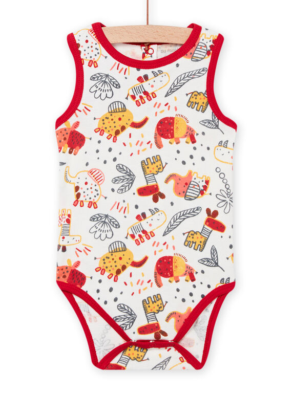 Body con stampa fantasia neonato NEGABODFLA / 22SH14J1BDL001