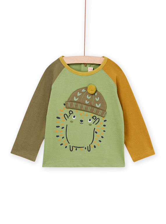 T-shirt tricolore con animazione riccio multitecnica PURHUTEE1 / 22WG10Q1TML626