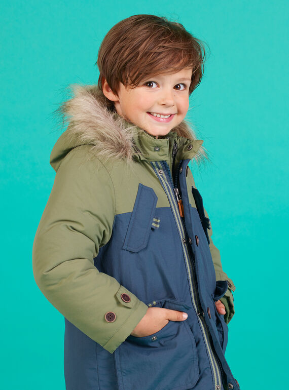 Parka 3 in 1 bicolore bambino MOGROPAR1 / 21W90252PAR628