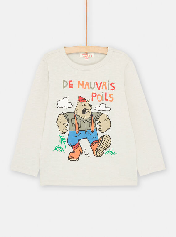 T-shirt mastice con motivo orso bambino SOJOCOTEE2 / 23W902N3TML810
