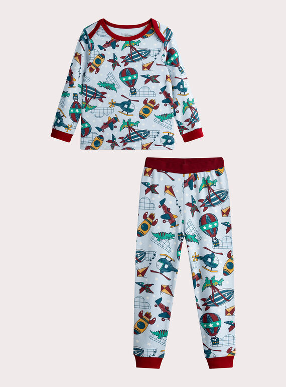 Pigiama fosforescente con motivo fantasia per ragazzo  VEGOPYJAOP / 24WH1277PYJ020