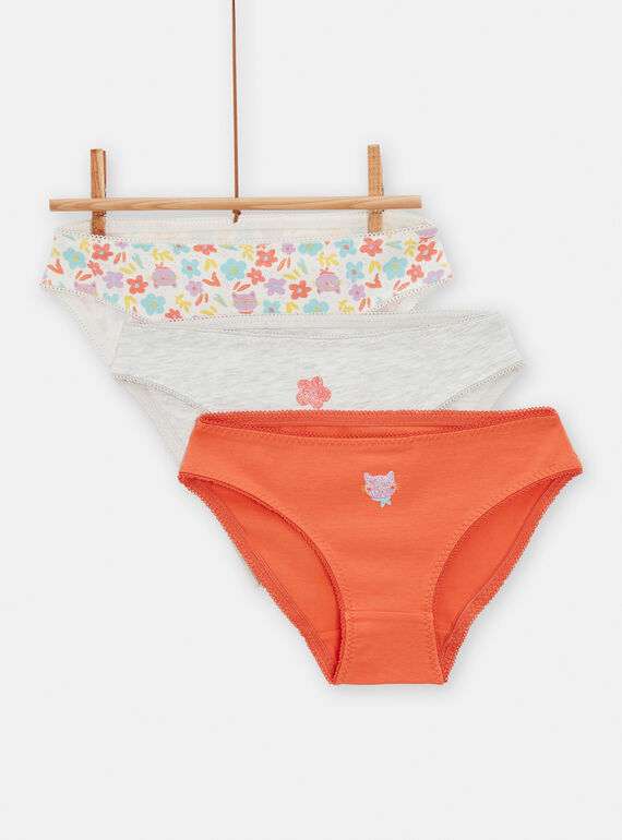 3 slip con motivi fantasia bambina TEFALOTDOT / 24SH1163D5L406