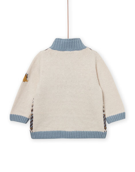 Cardigan in maglia con motivi jacquard PUREGIL / 22WG10T1GILA016