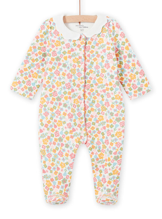 Tutina stampa a fiori con collo fantasia neonata MEFIGRESAU / 21WH1394GRE001