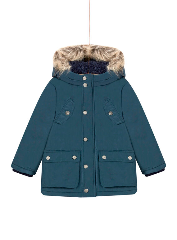 Parka tinta unita con cappuccio bambino MOGROPAR2 / 21W90251PAR716