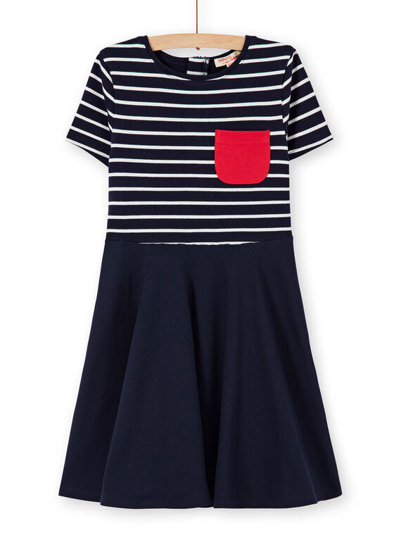 Abito a campana in punto Milano navy LAJOROB3 / 21S90135D2FC205