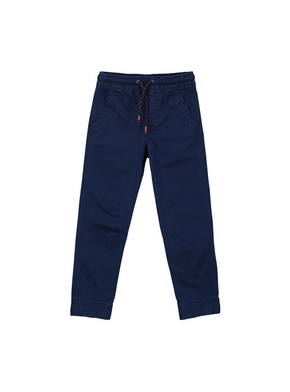 Pantaloni in tela navy bambino FOJOPANT2 / 19S90236D2B070