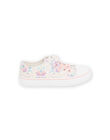 Sneakers ecrù in tela con stampa a fiori RATOILFESTI / 23KK3572D16001