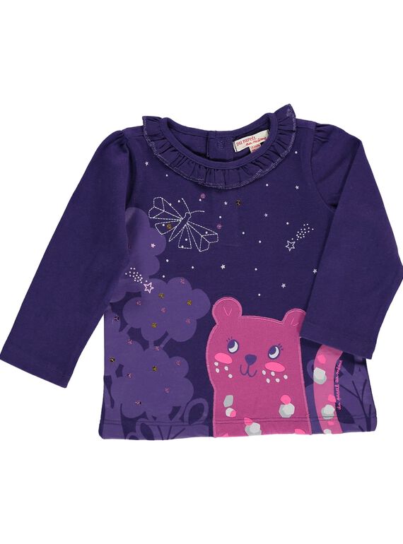 Baby girls' long-sleeved T-shirt DIVIOTEE / 18WG09H1TML711