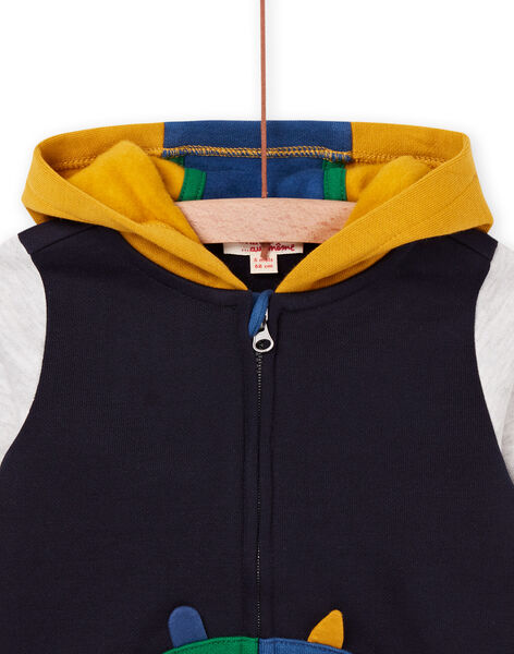 Cardigan multicolore con cappuccio PUMUGIL / 22WG10R1GILC205