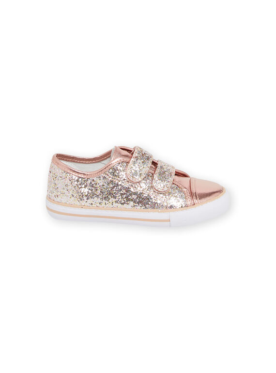 Sneakers glitterate rosa bambina NATOILGLITP / 22KK3598D16030