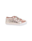 Sneakers glitterate rosa bambina NATOILGLITP / 22KK3598D16030