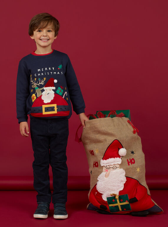 Sacco di Babbo Natale in tela di iuta bambino MYONOHOT / 21WI02Q1ACD009