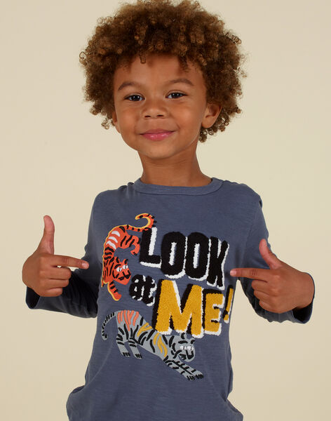 T-shirt a maniche lunghe con motivi tigri bambino MOHITEE4 / 21W902U3TML929