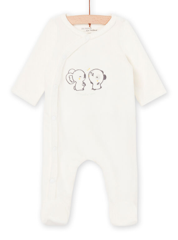 Tutina maniche lunghe con stampa animali POU1GRE1 / 22WF0583GRE001