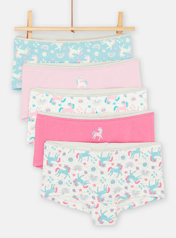5 culottte rosa ed ecrù SEFAHOTSEM3 / 23WH1172SHY001