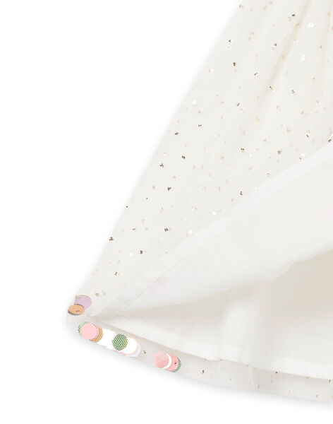 Gonna in tulle con glitter e pompon bambina NASOJUP1 / 22S901Q1JUP001