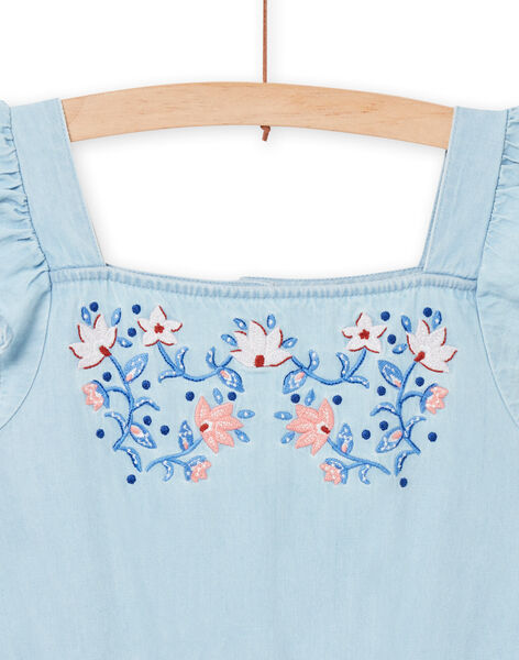 Tuta denim chiaro bambina NASANCOMB1 / 22S901S2CBLP272