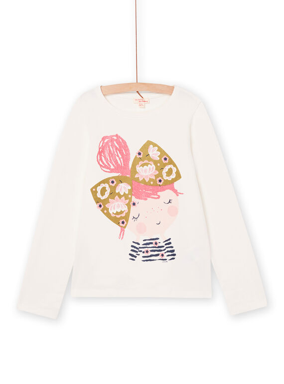 T-shirt maniche lunghe con motivo bambina PARHUTEE2 / 22W901Q1TML001