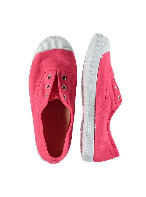 Scarpe da tennis tela bambina FFTENCORAL / 19SK35B6D16404