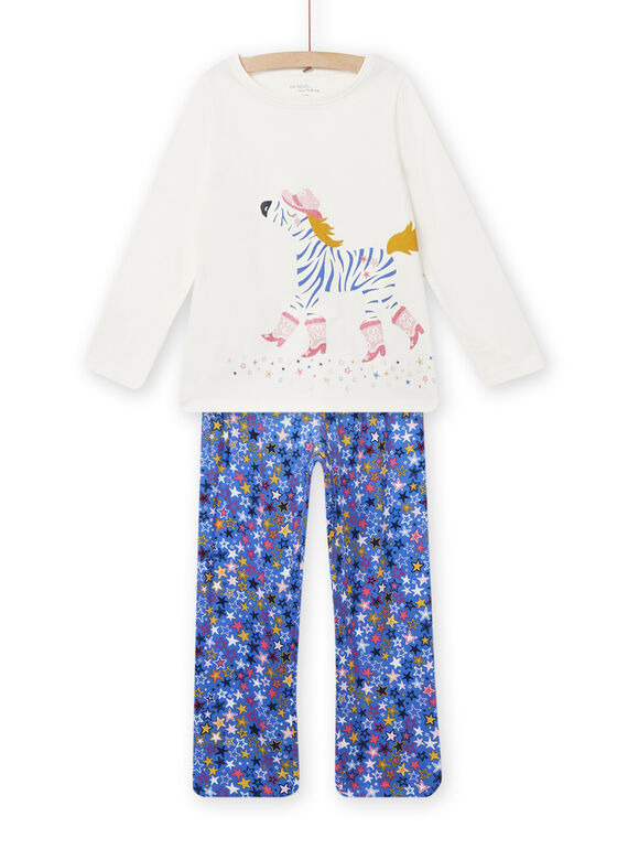 Completo pigiama T-shirt e pantaloni con motivo zebra e stampa stella bambina NEFAPYJTIA / 22SH11G6PYJ001
