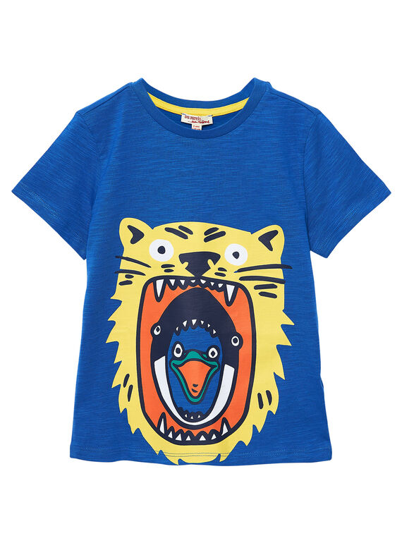 T-shirt bambino maniche corte cobalto animali JOJOTI2 / 20S90246D31703