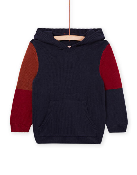 Maglia con cappuccio motivo lupo POGOPUL / 22W902O1PUL705