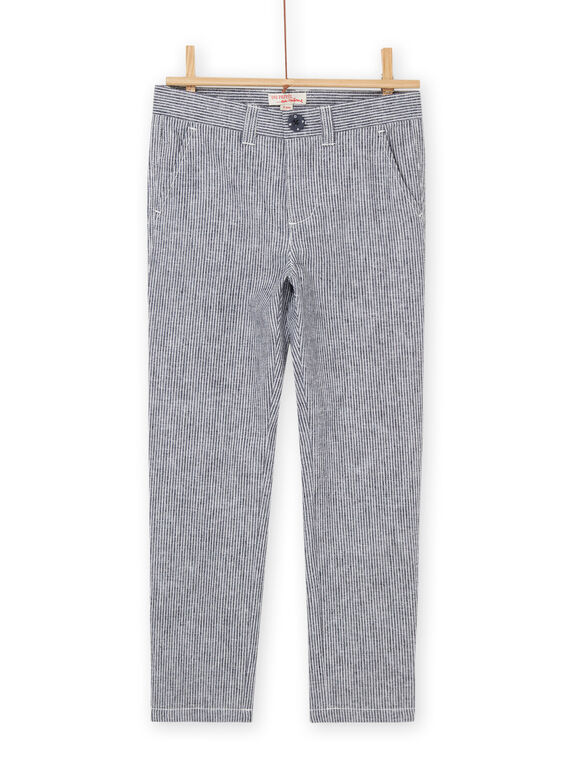 Pantaloni in lino con stampa a righe ROBLEPAN / 23S90231PAN000