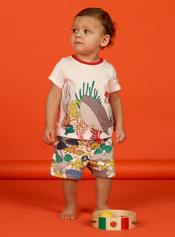 T-shirt ecrù neonato LUVITI1 / 21SG10U3TMC001
