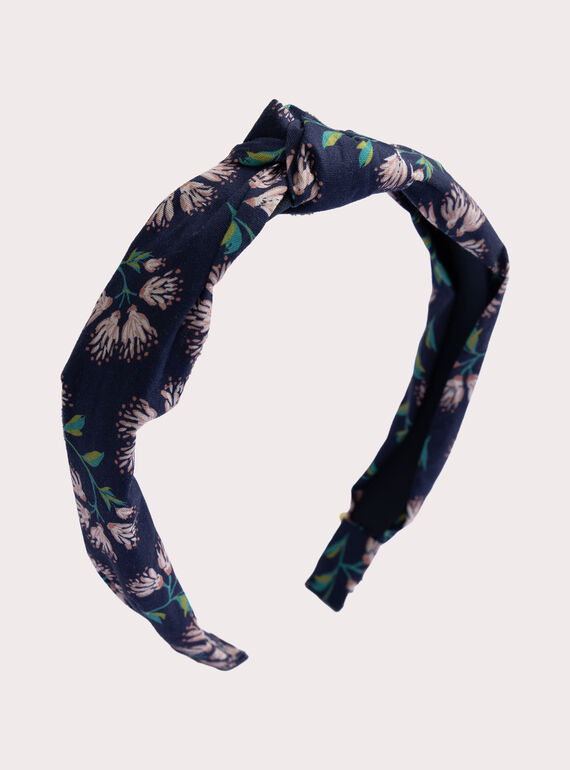 Fascia per la testa marina con motivo floreale per ragazza  VYAJOSERR2 / 24WI01L3TET070