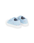 Sneakers in tela blu con stampa a fiori RITOILDENIM / 23KK3771D16C201