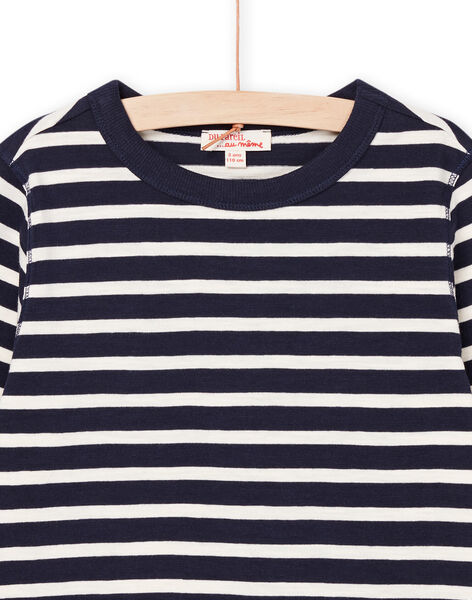 T-shirt a righe maniche lunghe POJOTIRIB1 / 22W902B2TML001