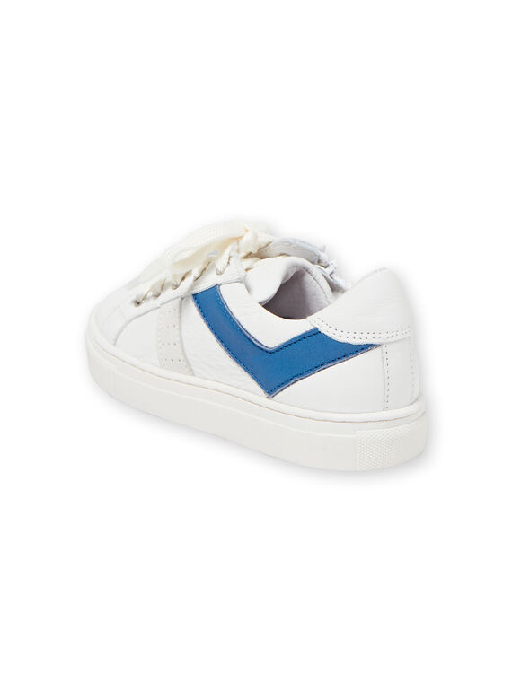 Sneakers bianche e blu bambino LGBASLUCAS / 21KK3634D3F000