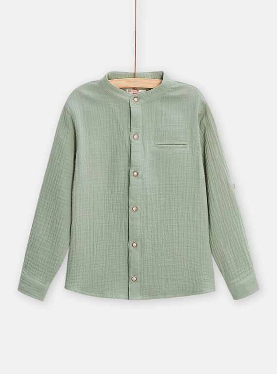Camicia verde acqua neonato TOJACHEM2 / 24S90211CHM614