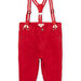 Pantaloni con bretelle amovibili